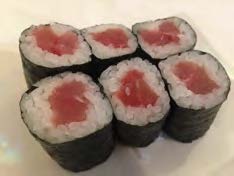 (6 pieces cut)<br/>
Tuna Roll<br/>
Salmon Roll<br/>
Hamachi-Maki